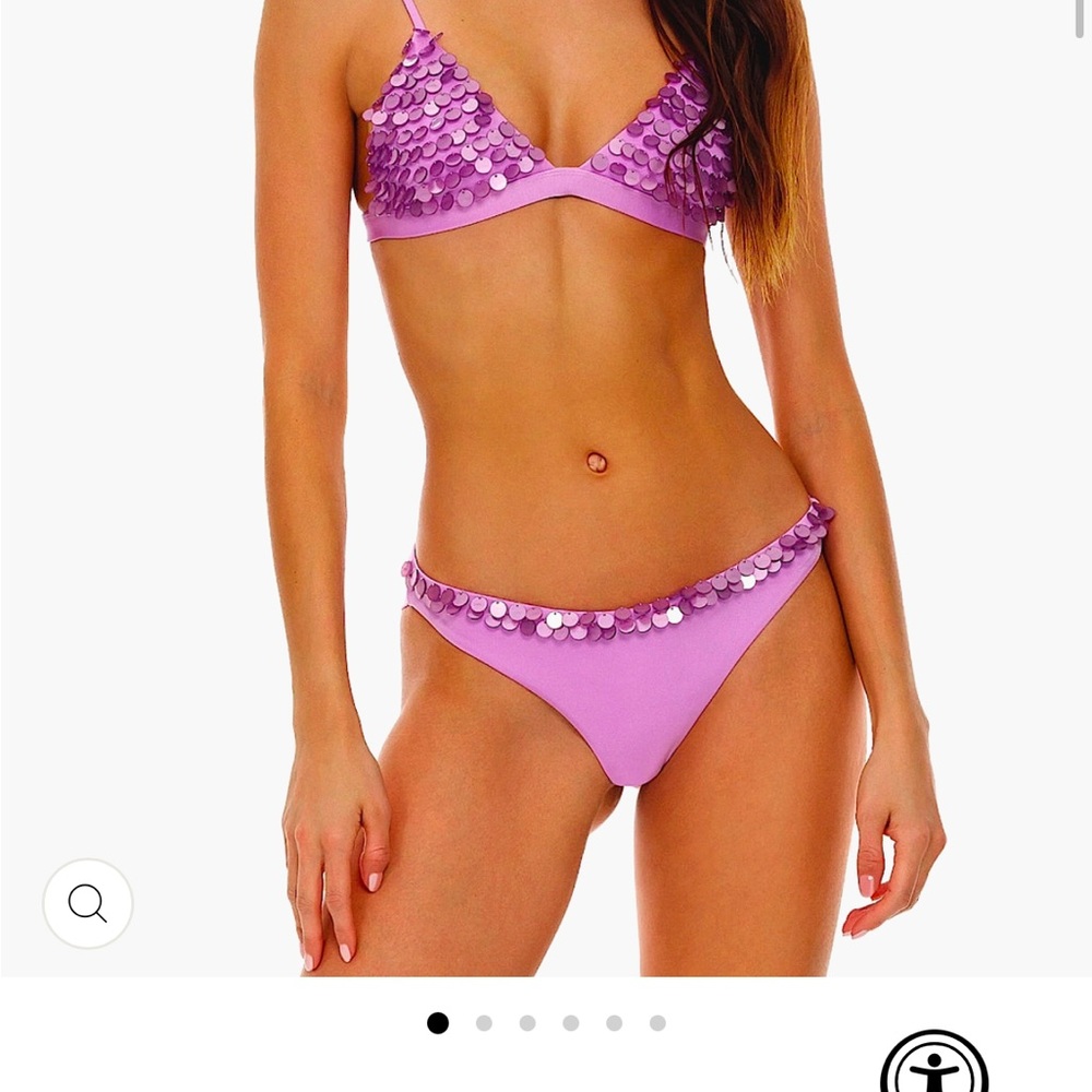 Purple Sequin Bikini bottoms  Agua Bendita